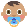 Baby: Medium Skin Tone Emoji 👶🏽 image - EmojiTwo style