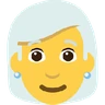 Woman: White Hair Emoji 👩‍🦳 image - Skype style