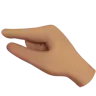 Pinching Hand: Medium Skin Tone Emoji 🤏🏽 image - Apple style