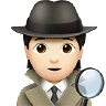 Detective: Light Skin Tone Emoji 🕵🏻 image - Apple style