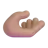 Palm Up Hand: Medium Skin Tone