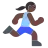 Woman Running: Dark Skin Tone