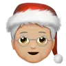 Mx Claus: Medium-Light Skin Tone Emoji 🧑🏼‍🎄 image - Apple style