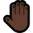 Raised Back Of Hand: Dark Skin Tone