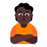 Person Pouting: Dark Skin Tone Emoji 🙎🏿 image - Microsoft Classic 2D style