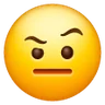 Visage avec un sourcil levé Emoji 🤨 image - Samsung style