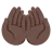 Palms Up Together: Dark Skin Tone