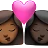 Kiss: Woman, Woman, Medium-Dark Skin Tone, Dark Skin Tone
