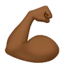 Flexed Biceps: Medium-Dark Skin Tone Emoji 💪🏾 image - Huawei Harmony OS style