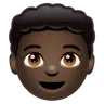 Boy: Dark Skin Tone Emoji 👦🏿 image - WhatsApp style