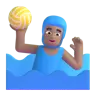 Man Playing Water Polo: Medium Skin Tone Emoji 🤽🏽‍♂️ image - Microsoft 3D Fluent style