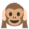 聞こえない猿 Emoji 🙉 image - EmojiTwo style