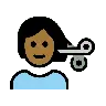Person Getting Haircut: Medium-Dark Skin Tone Emoji 💇🏾 image - OpenMoji style