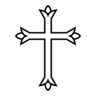 Cruz siríaca ocidental ♰ image - Emojidex style