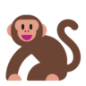 モンキー Emoji 🐒 image - Microsoft Classic 2D style