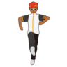 Woman Dancing: Medium-Dark Skin Tone Emoji 💃🏾 image - Emojidex style
