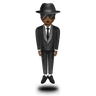 Person In Suit Levitating: Medium-Dark Skin Tone Emoji 🕴🏾 image - Huawei Harmony OS style