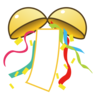 Boule de confettis Emoji 🎊 image - Emojidex style