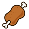 Os à la viande Emoji 🍖 image - Emojidex style