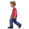 Man Walking: Medium Skin Tone Emoji 🚶🏽‍♂️ image - Apple style