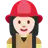 Woman Firefighter: Light Skin Tone