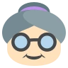 Old Woman: Light Skin Tone Emoji 👵🏻 image - EmojiTwo style
