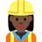 Woman Construction Worker: Dark Skin Tone