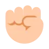 Raised Fist: Light Skin Tone Emoji ✊🏻 image - Tossface style