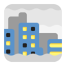 雾天城市 Emoji 🌁 image - Microsoft Classic 2D style