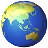 Earth Globe Azja-Australia