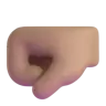 Left-Facing Fist: Medium Skin Tone Emoji 🤛🏽 image - Microsoft 3D Fluent style
