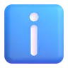 Information Emoji ℹ image - Microsoft 3D Fluent style