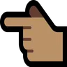 Backhand Index Pointing Left: Medium Skin Tone Emoji 👈🏽 image - Microsoft Windows 10 Segoe UI Emoji style