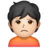 Person Pouting: Light Skin Tone Emoji 🙎🏻 image - Samsung style