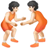 People Wrestling: Light Skin Tone Emoji 🤼🏻 image - Samsung style