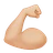 Flexed Biceps: Medium-Light Skin Tone
