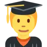Student Emoji 🧑‍🎓 image - Twitter / X (Twemoji) style