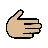 Rightwards Hand: Medium-Light Skin Tone
