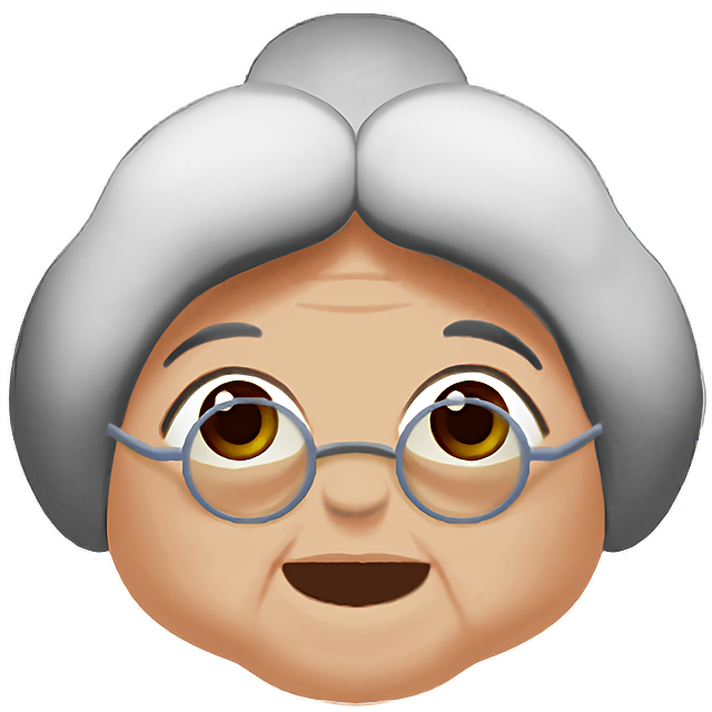 Old Woman: Medium-Light Skin Tone