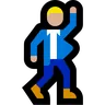 Man Dancing: Medium-Light Skin Tone Emoji 🕺🏼 image - Microsoft Windows 10 Segoe UI Emoji style