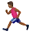 Man Running: Medium-Dark Skin Tone