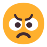 화난 얼굴 Emoji 😠 image - Microsoft Classic 2D style