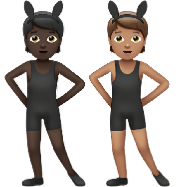 People With Bunny Ears: Dark Skin Tone, Medium Skin Tone