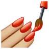 Nail Polish: Medium-Light Skin Tone Emoji 💅🏼 image - WhatsApp style