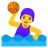 Woman Playing Water Polo