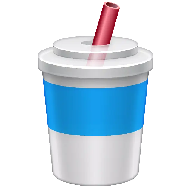 Vaso con pajita