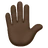 Raised Hand: Dark Skin Tone
