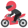 レーシングバイク Emoji 🏍 image - EmojiTwo style