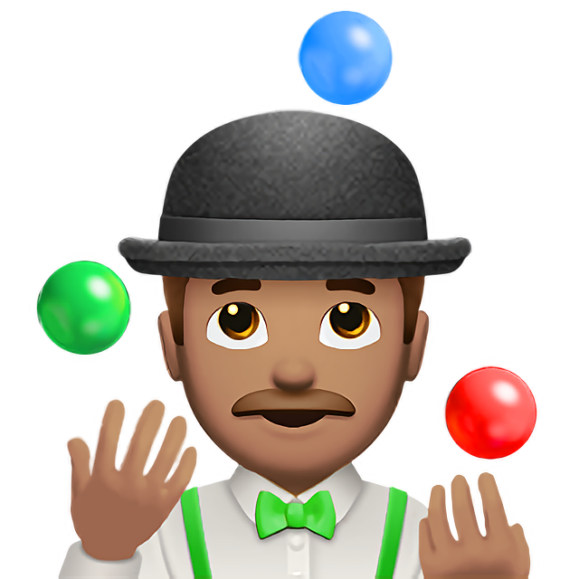 Man Juggling: Medium Skin Tone