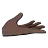 Palm Up Hand: Dark Skin Tone